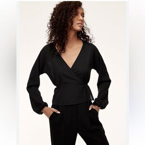 Aritiza Wilfred Lilia Wrap Blouse Sz XXS